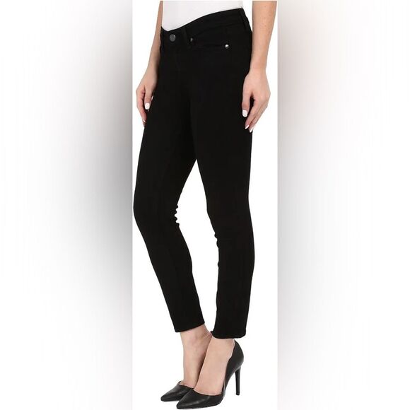 Paige Transcend Verdugo Mid Rise Cropped Skinny Pants in Black Women's Size 31 - Picture 1 of 8